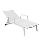 Vrtna ležaljka BARINAS – bijela