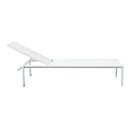 Vrtna ležaljka BELFAST – naslagiva bijela