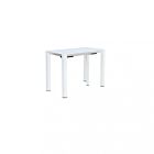 Konzolna raztegljiva vrtna miza 85 X 51,50/104/156/208/260 v beli barvi