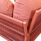 Vrtni lounge set BELÉM 3P s jastucima – crvena (RED)