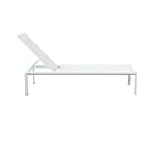 Vrtna ležaljka BELFAST – naslagiva bijela