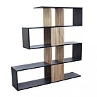 ADRIANNE POLICA ZA KNJIGE SIVA I PRIRODNA