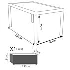 Vrtna miza AZORE 150 X 90 WI-806777-LGRE