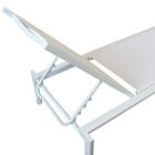 Vrtna ležaljka BELFAST – naslagiva bijela