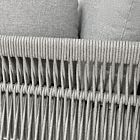 Vrtni lounge set BELÉM 2P s azurnim jastucima – bijela (BIAN)