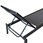 Vrtna ležaljka BELFAST – naslagiva antracit