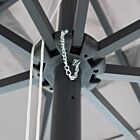 DEŽNIK BRIAN P/C ČRN 3 X 4 SIVA PREVLEKA