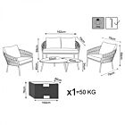 SEDEŽNA GARNITURA HAMPTON 2P S JASTUCIMA WI-806898