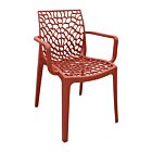 Vrtna stolica DARLENE crvena - slagajuća