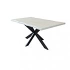 Jedilna miza FLOYD – bela, črna struktura | Mobalia