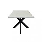 Jedilna miza FLOYD – bela, črna struktura | Mobalia