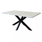 Jedilna miza FLOYD – bela, črna struktura | Mobalia