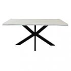 Jedilna miza FLOYD – bela, črna struktura | Mobalia