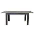 Raztegljiva miza EMMET – antracit, videz lesa | Mobalia