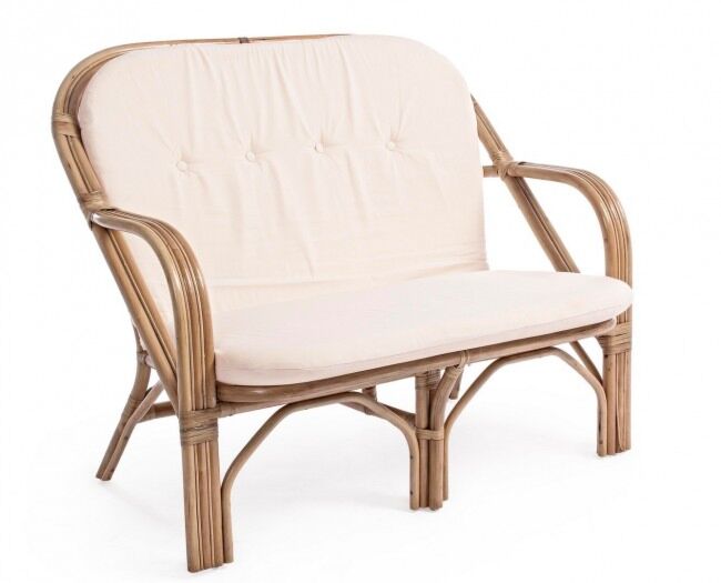 Vrtni dvosjed GOLF NEW - prirodni ratan