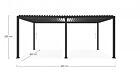 OCEAN PERGOLA 3.6X6 ANTRACIT