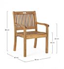 Drvena vrtna stolica NOEMI - bagrem