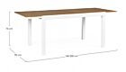 Raztegljiva vrtna miza ELIAS 140-200X90 bela SJ60 - 0662823