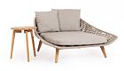 Ležaljka DAYBED TAMIRES bež s jastucima
