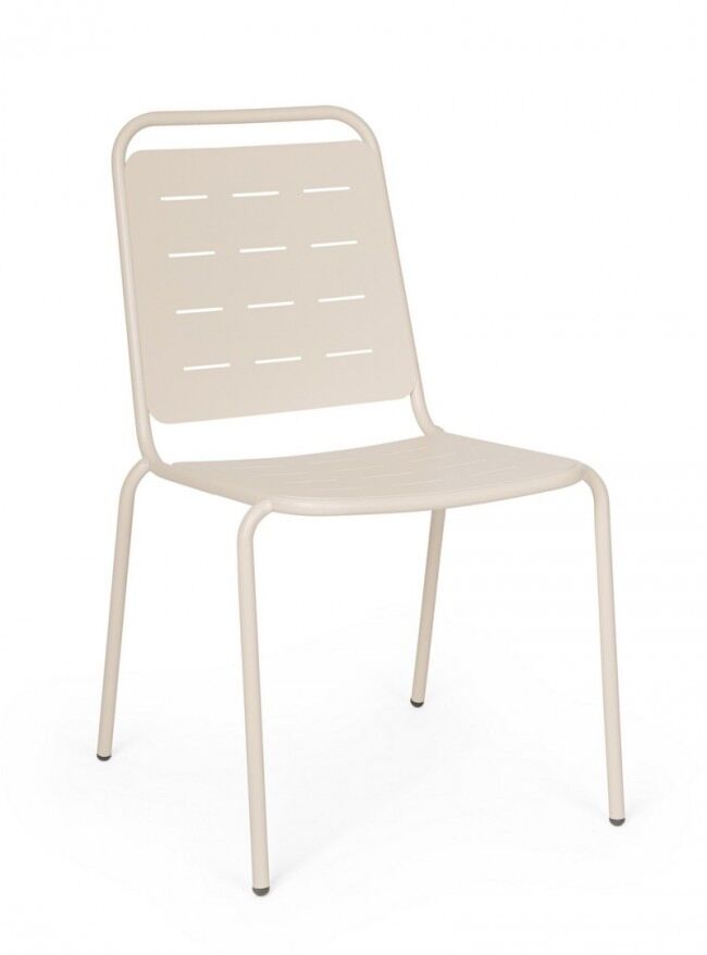 Vrtni stol YARA z nasloni za roke – šampanjec