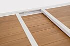 Produživi vrtni stol HILIJA 160–240x90 bijela LD30