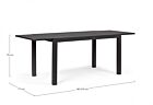 Raztegljiva vrtna miza HILDE 140-210X77 antracit LH32