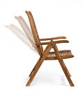 Drvena vrtna relax fotelja NOEMI - bagrem