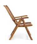 Drvena vrtna relax fotelja NOEMI - bagrem