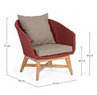 Fotelja COACHELLA SCARLET