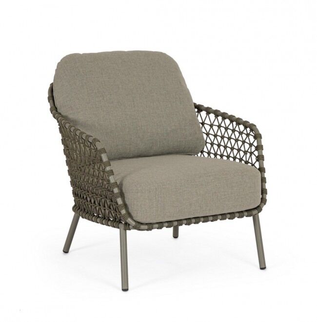 Vrtna fotelja IVISSA zelena s jastucima