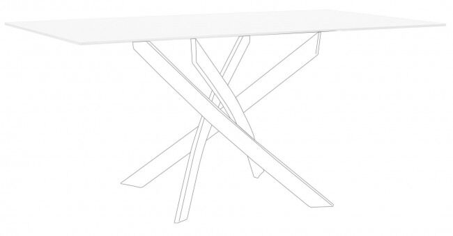 STOLNA PLOČA GEORGE BIJELA 160X90