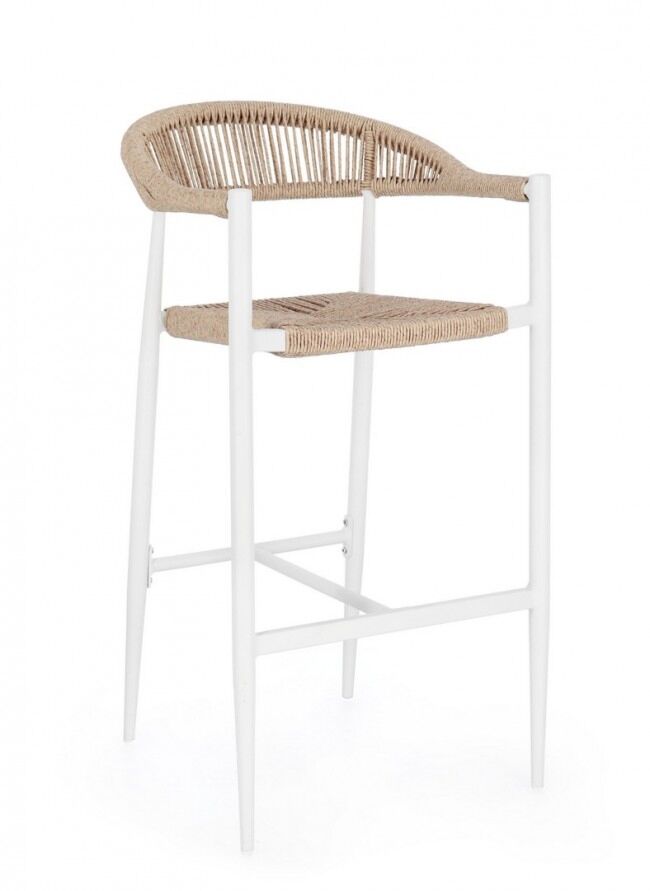 Barska stolica JANDIA bela/bež