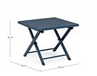 Sklopivi vrtni stolić TAYLOR 44X43 navy