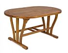 Produljivi ovalni drveni vrtni stol NOEMI 150-200X90 - bagrem
