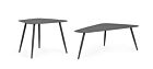 Set dvaju stolića YVONNE SVAS antracit – metalni
