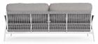 Vrtna sofa - dvosjed PARDIS bijeli QS20/grafit