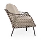 Vrtni kauč – dvosjed/trosjed IVISSA antracit s jastucima