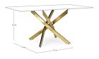 BAZA ZA STOL GEORGE GOLD 160X90