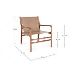 Fotelja LOUNGE CAROLINE tortora