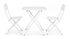 Sklopiva vrtna stolica YVONNE bijela - metalna, za ugostiteljstvo