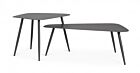 Set dvaju stolića YVONNE SVAS antracit – metalni