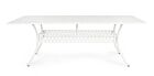 Vrtni aluminijski stol IVREA 213x107 bijeli