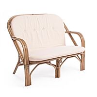 Vrtni dvosjed GOLF NEW - prirodni ratan