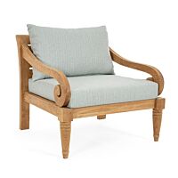 Drvena fotelja KARUBA AQUA - FSC sa jastucima