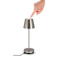 Led stolna lampa ETNA srebrna H38