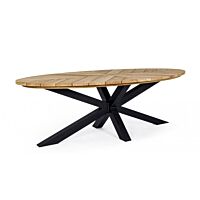 Ovalna miza PALMDALE OV 240X110 carbon RT02