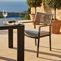 Vrtni stol MARACAY z blazino – taupe
