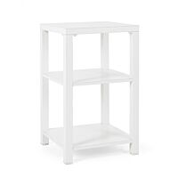 Vanjski regal ATLANTIC bijele boje – aluminij, 3 police 55x55x90 cm