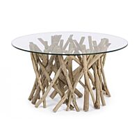 Okrugli stolić SAMIRA D80 sa staklom
