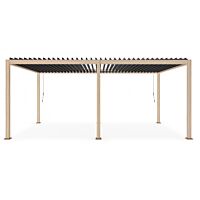 Pergola OCEAN 3,6x6 prirodno-antracit